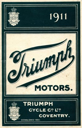 1911 - Catalogo Triumph (estratto)