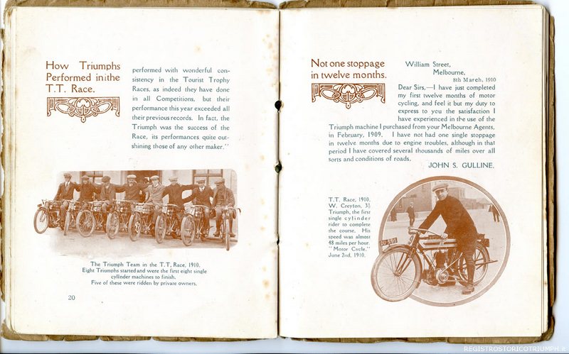 1911 - Libretto Triumph (estratto)
