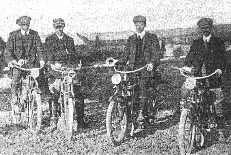 1906 - Le quattro Triumph che hanno superato la "A.C.C. Land’s End to John-o’-Groats Trial”