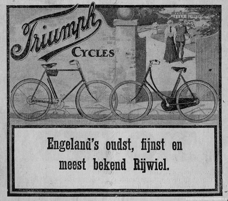 1907 Pubblicità Triumph biciclette