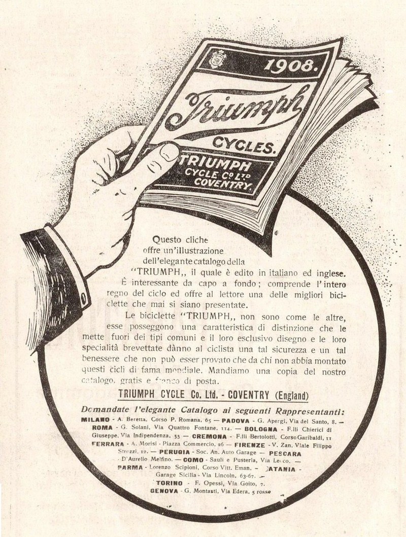 1908 - Pubblicit Triumph