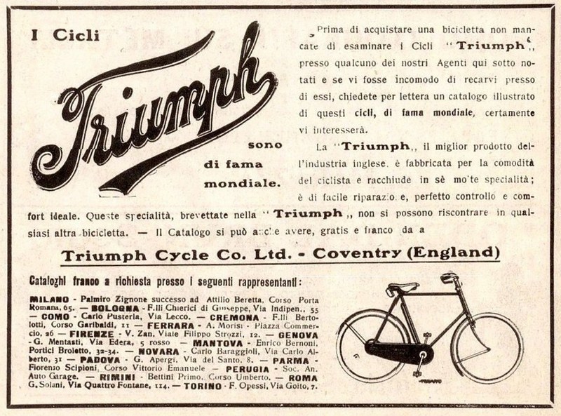 1908 - Pubblicit Triumph