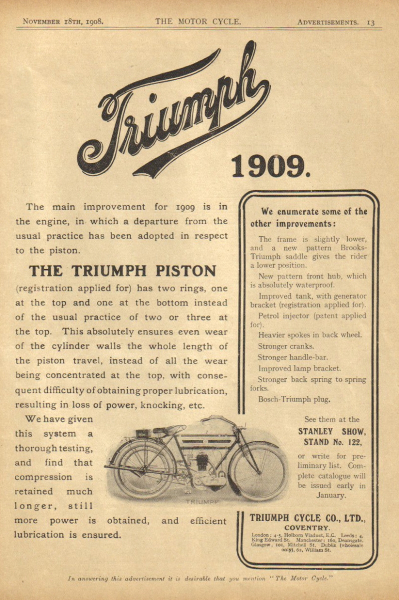 1908 - Pubblicità Triumph