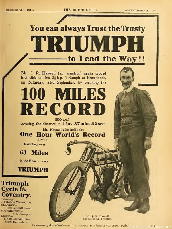 1911 - Triumph Word Record