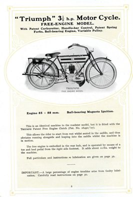 1911 - Catalogo Triumph (estratto)