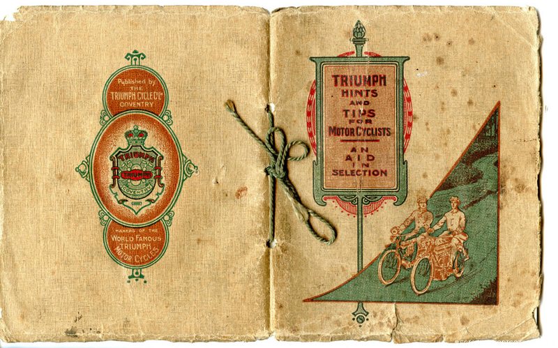 1911 - Libretto Triumph (estratto)