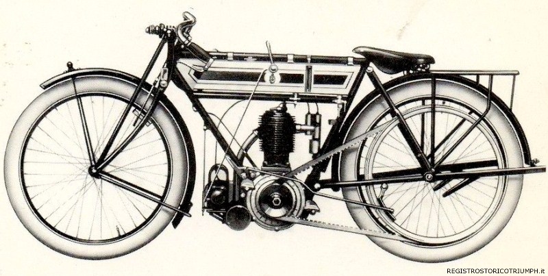 1911 - Triumph T.T. Racer - 498cc (85 x 88mm)