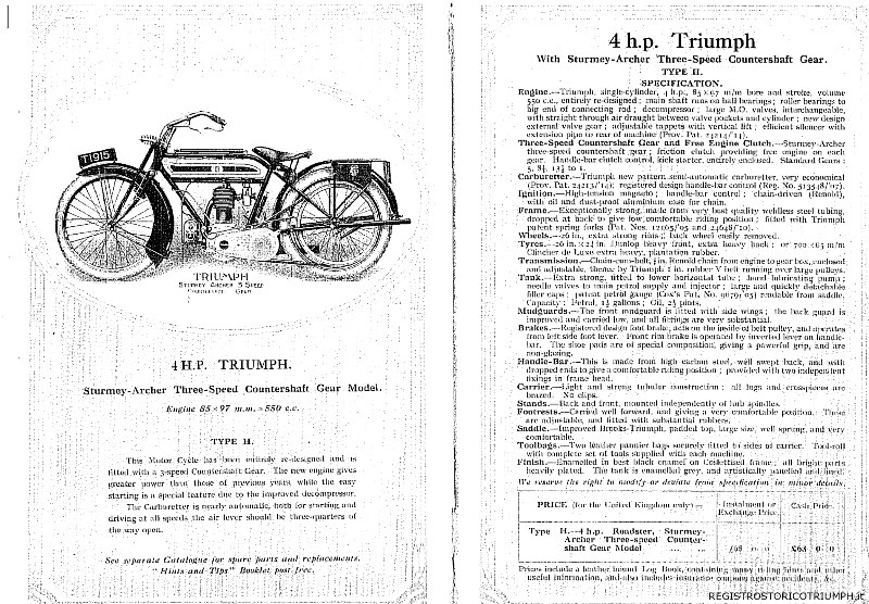 1915 - Triumph Model H