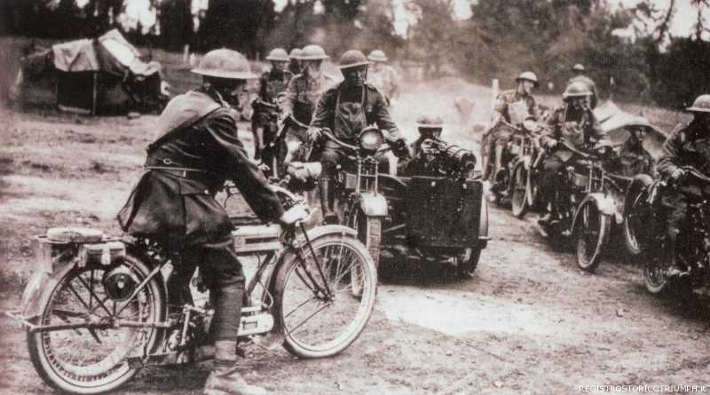1918 - Una Triumph Model H al fronte