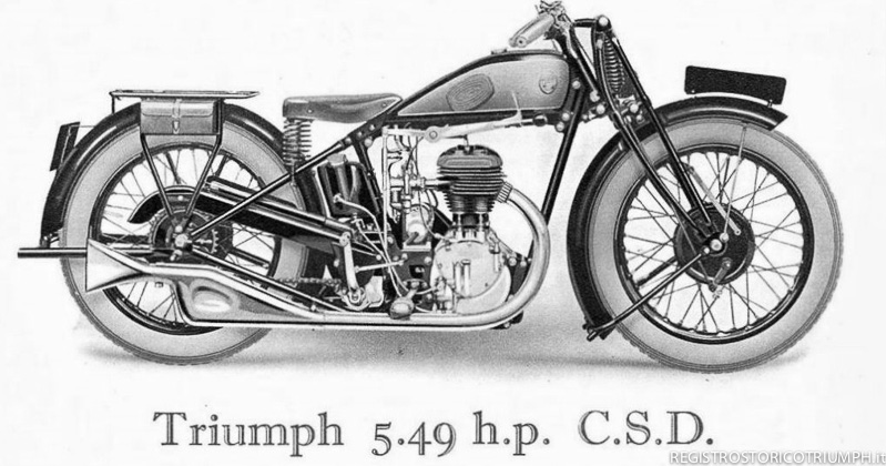 1929 - Estratto catalogo Triumph 