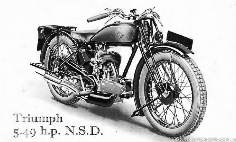 1929 - Estratto catalogo Triumph 