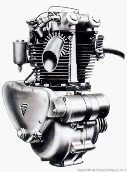 1937 - Disegno del nuovo 5T 499cc Speed Twin