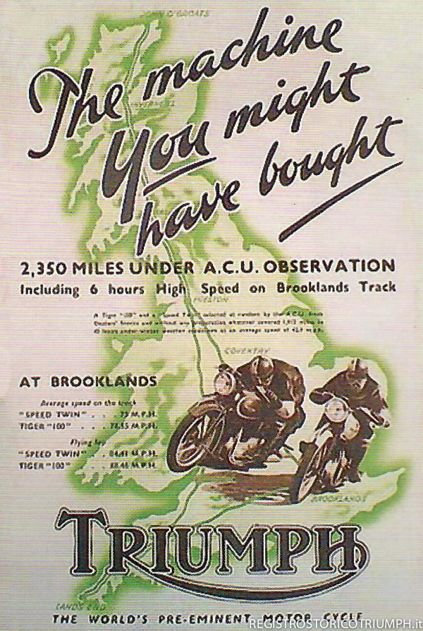 1939 Pubblicit Triumph