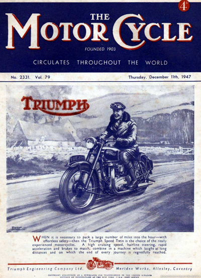 1947 - Copertina The MotorCycle (dicembre)