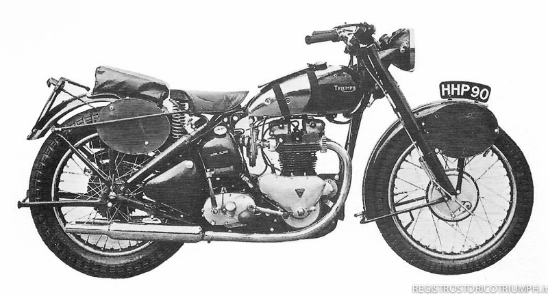 1948 - La Speed Twin modificata con il gruppo termico del Generatore RAF che corse l'ISDT