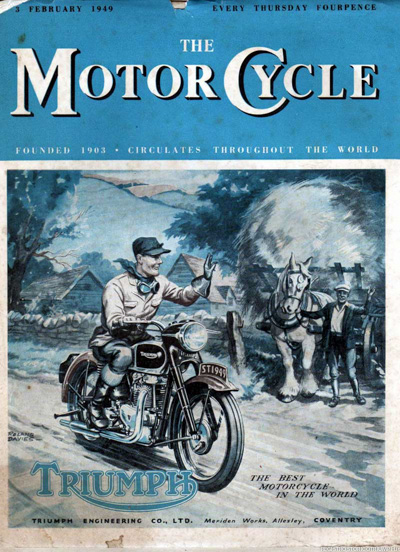1949 - Copertina The MotorCycle (febbraio)