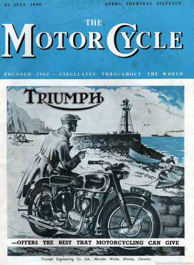 1949 - Copertina The MotorCycle (luglio)