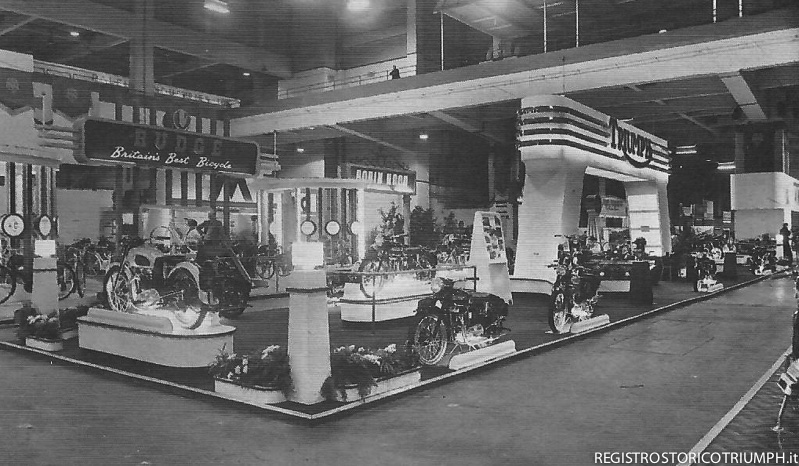 1949 - Salone motociclistico di Earls Court disegnato dallo stesso Turner