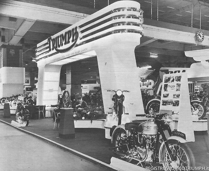 1949 - Salone motociclistico di Earls Court disegnato dallo stesso Turner