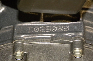 1991 - Triumph Engine Number